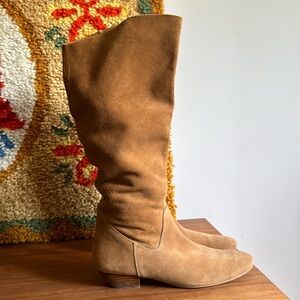 Steve Madden Milla Brown Leather Slouchy Boots Size 7.5
